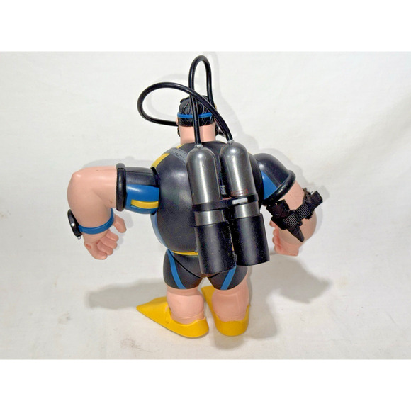 Vintage 2004 Mezco Toyz Popeye The Sailorman Deepdive Popeye Scuba Bluto Figure - Picture 6 of 14
